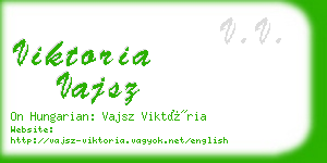 viktoria vajsz business card